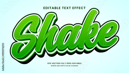 Shake 3d editable text effect