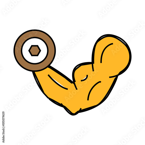 muscle of athlete line icon vector. muscle of athlete sign. isolated symbol illustration