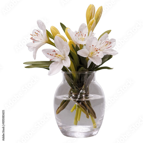 Beautiful floral arrangement featuring various spring flowers in vibrant colors