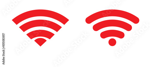 Wireless and wifi icon or wi-fi icon sign for remote internet access, internet connection, signal icon, variations podcast vector symbol, vector illustration