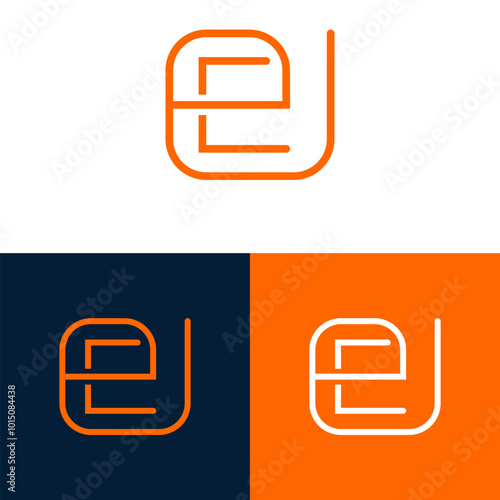 Letter E logo icon design template elements for your brand identity.