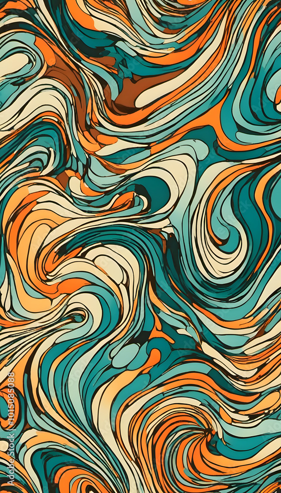 A vibrant abstract pattern featuring swirling shapes in turquoise, orange, red, and green. The design showcases a dynamic interplay of curves and lines, creating a lively and energetic visual effect. A vibrant abstract pattern featuring swirling shapes in turquoise, orange, red, and green. The design showcases a dynamic interplay of curves and lines, creating a lively and energetic visual effect.