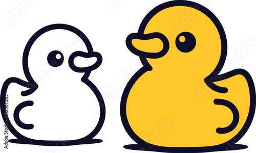 Toy duck icon special collection colorful icon set.