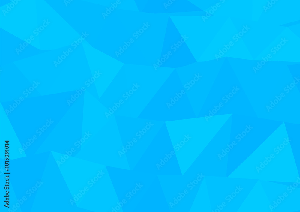 Fototapeta premium 青い幾何学模様 ポリゴン モザイク アブストラクト背景