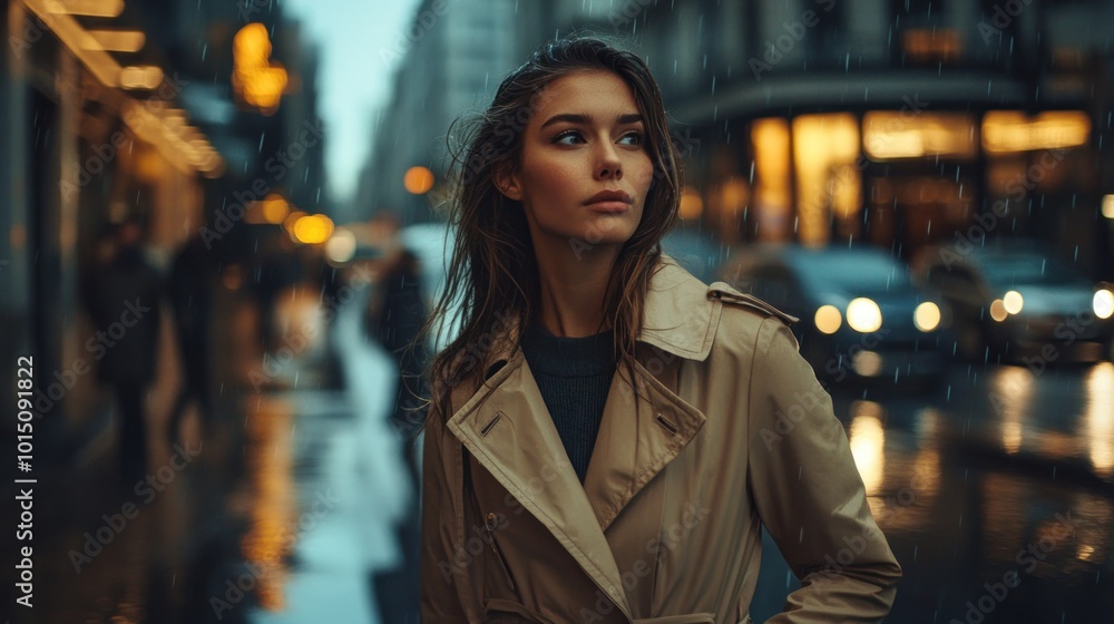 Woman in the Rain