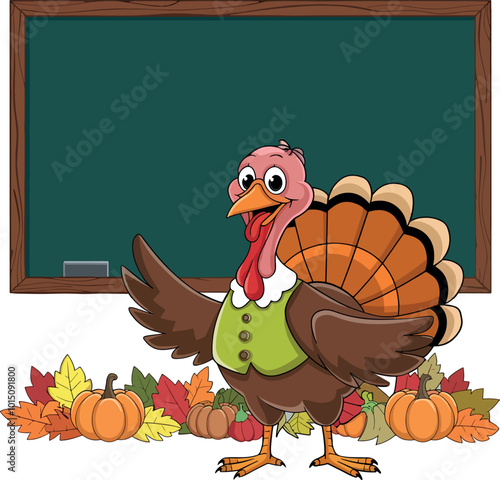 Art & Illustration of Teacher Turkey