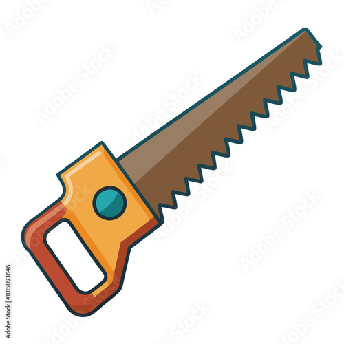 Hand Saw Vector illustration.