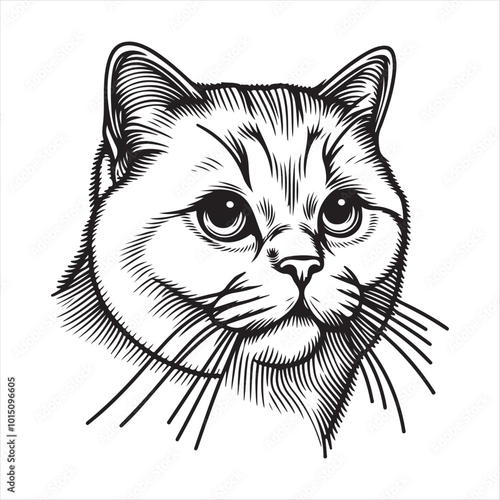 Obraz premium Cat Vector Art Illustration