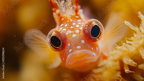 Tropical sea fish, Close-up of marine life encountered while diving. Fish swimming in a coral reef