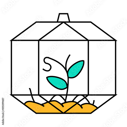 florarium equipment line icon vector. florarium equipment sign. isolated symbol illustration