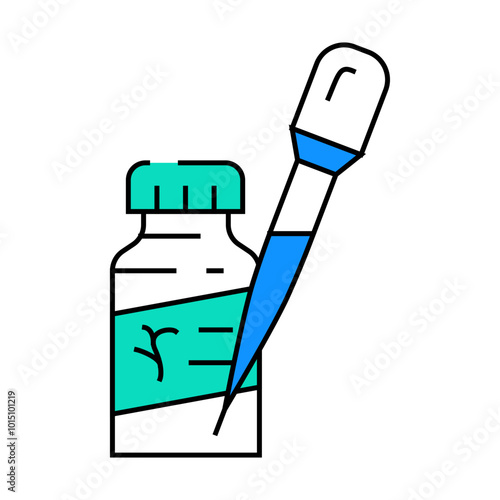 fertilizers liquid line icon vector. fertilizers liquid sign. isolated symbol illustration