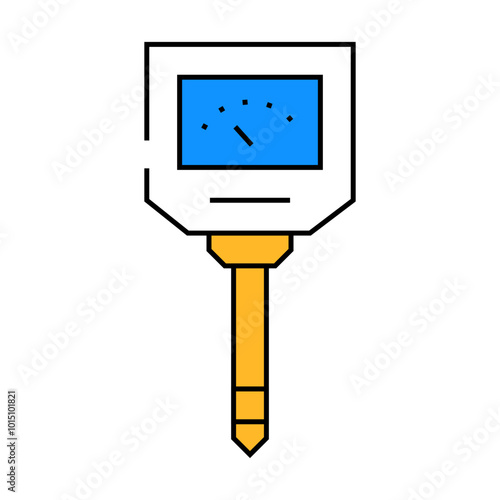 hygrometer device line icon vector. hygrometer device sign. isolated symbol illustration