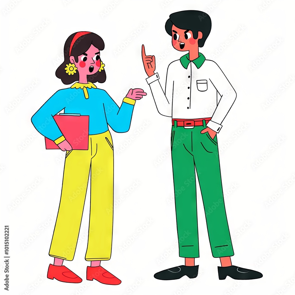 Training Session with Employee in Teal Blouse Flat design illustration Training Session with Employee in Teal Blouse Flat design illustration