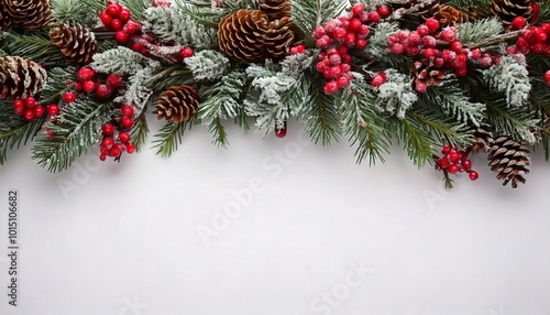 Christmas tree branches background