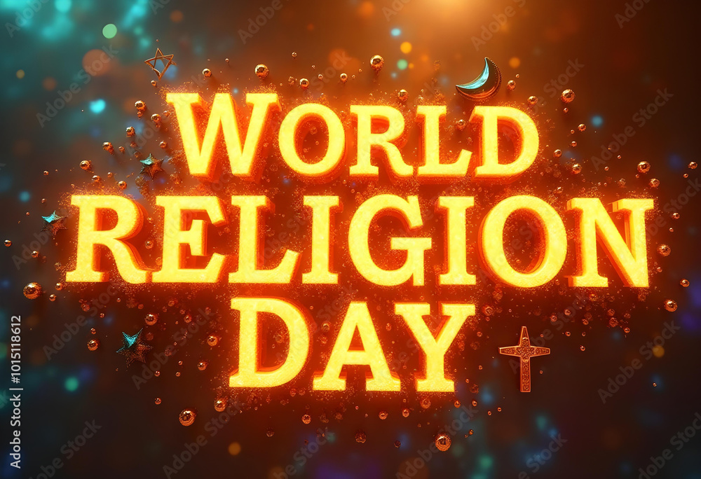 World Religion Day Illustration design World Religion Day Illustration design