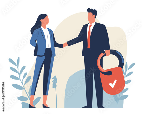 Employee Retention Strategy: Incentives and Welfare Program for Lowering Resignation Rates and Building Staff Loyalty in Flat Minimalist Vector