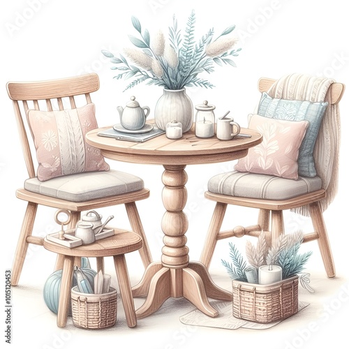 table and chairs