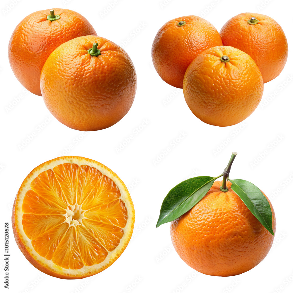 High-quality orange fruit bundle with transparent background for your creative projects High-quality orange fruit bundle with transparent background for your creative projects