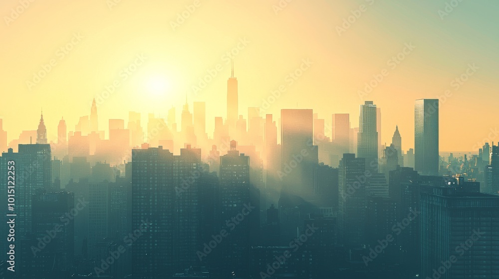 A city scape on a sunny day photo A city scape on a sunny day photo