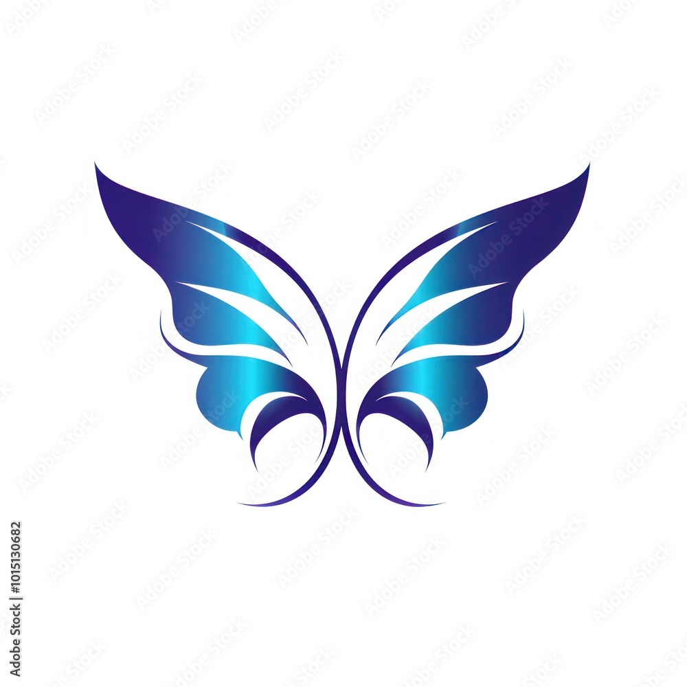 Fototapeta premium Colorful Butterfly on white background