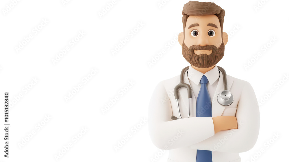 Fototapeta premium Chiropractor , 3D illustration on transparent background