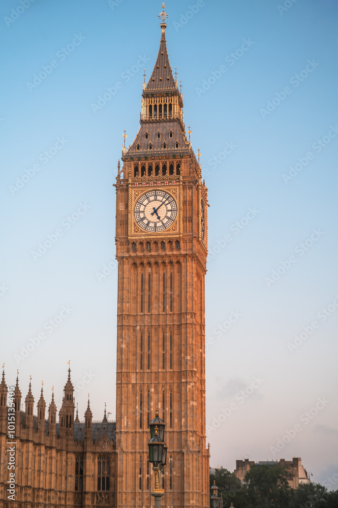 Obraz premium Big Ben, London, England, United Kingdom.VErtical shot