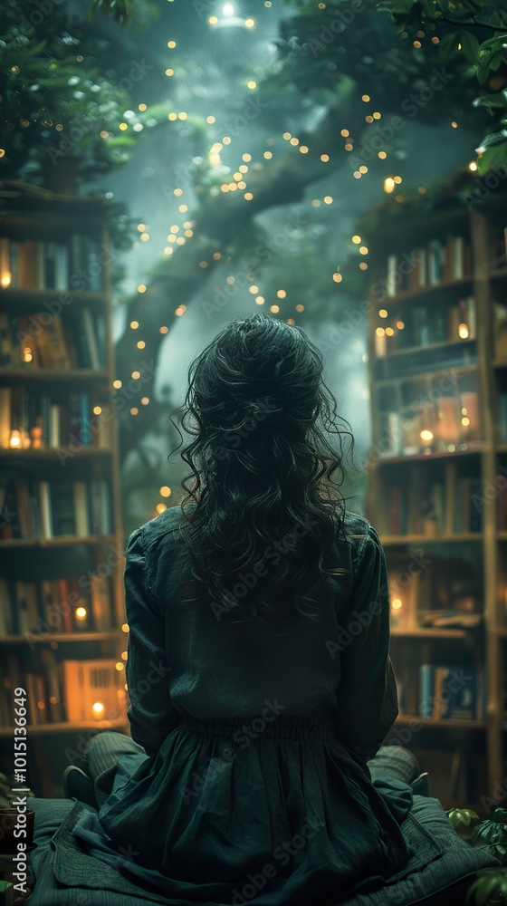 Enchanted Forest: A Woman Lost in Thought Enchanted Forest: A Woman Lost in Thought