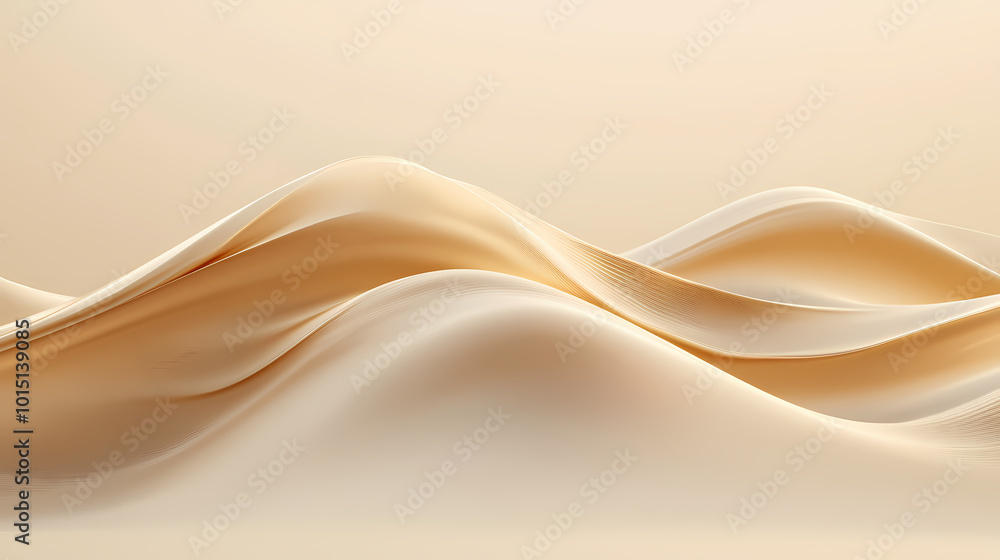 Obraz premium Elegant design of flowing metallic ripple