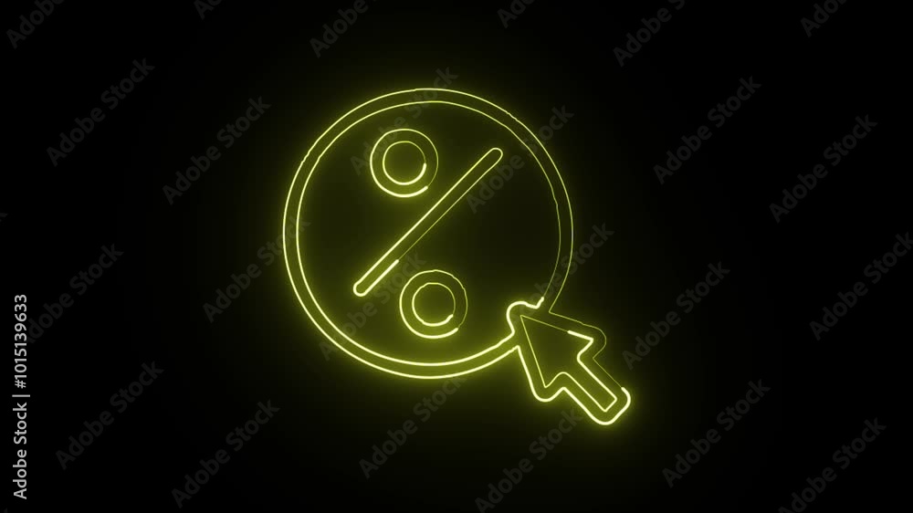 lowing Neon Click Through Rate Icon Isolated on Black Background. HD Video Motion Graphic Animation. Outline Black Vector Illustration. Outline Black Image lowing Neon Click Through Rate Icon Isolated on Black Background. HD Video Motion Graphic Animation. Outline Black Vector Illustration. Outline Black Image