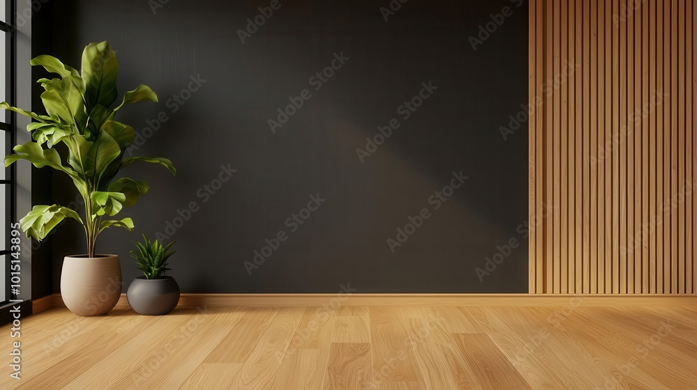 Fitness room with a minimalist approach, dark accent wall, and soft, warm lighting, fitness room, dark accent, warm lighting Fitness room with a minimalist approach, dark accent wall, and soft, warm lighting, fitness room, dark accent, warm lighting
