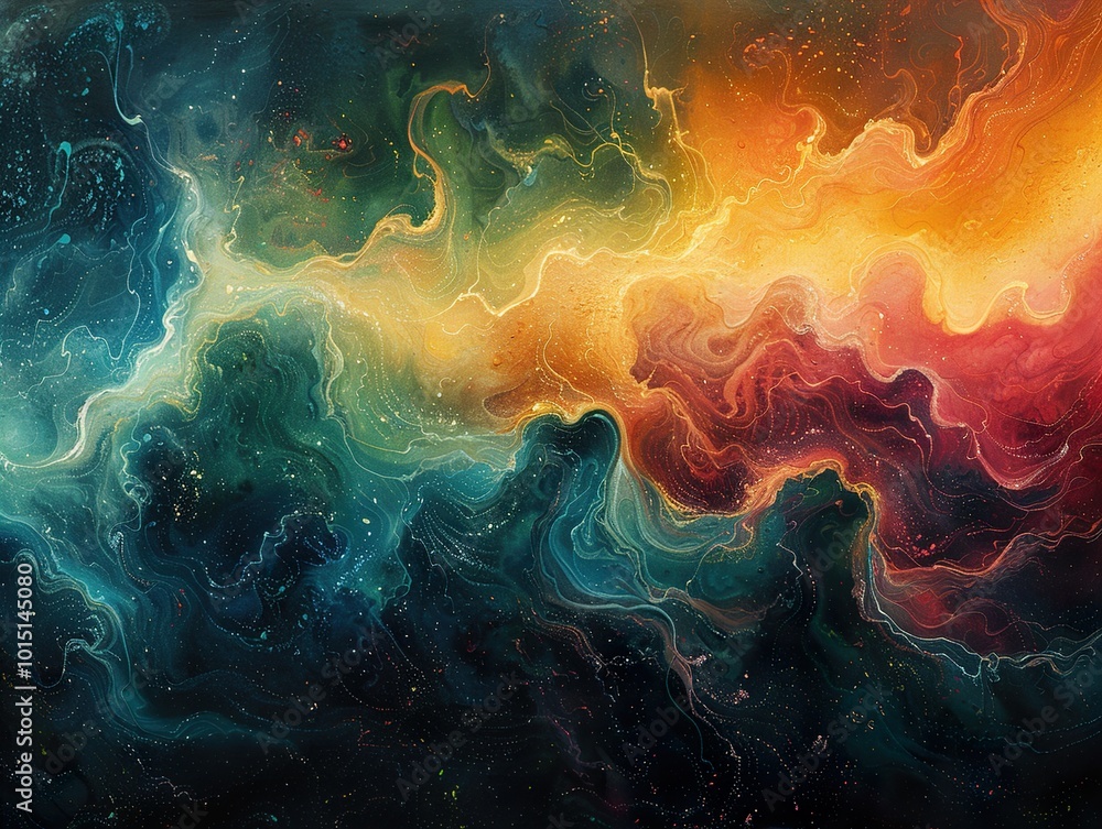 Abstract Swirls of Color: A Psychedelic Journey Abstract Swirls of Color: A Psychedelic Journey