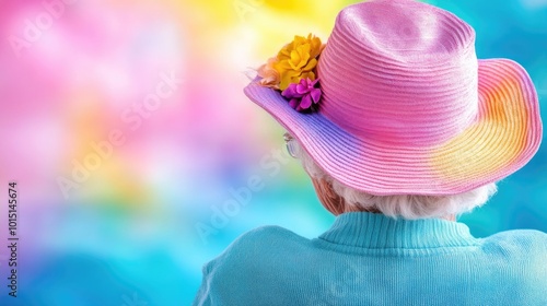 Celebrating international day of older persons with vibrant colors and joyful spirits photo