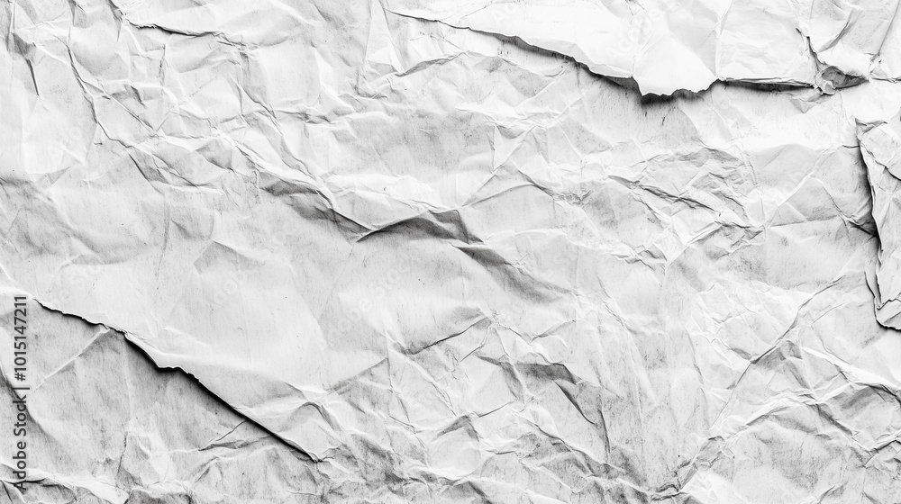 Fototapeta premium Na białym, recyklingowym papierze dostrzegamy delikatne nieregularności i zmarszczki, które dodają mu wyjątkowego charakteru.