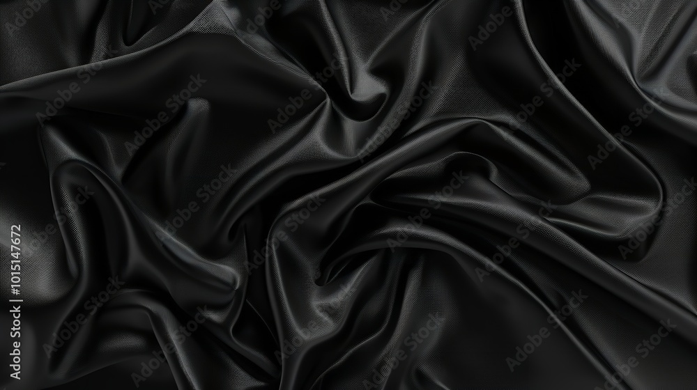 Fototapeta premium Abstract black fabric texture background