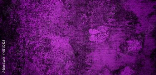 long background of purple color cracked wall, Old black purple painted metal wall Cracked paint texture Dark magenta background with paint drips Baner with a toned rough texture