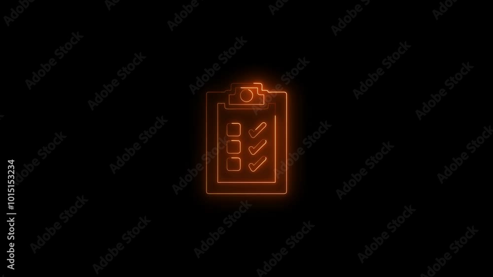 neon line symbol clipboard list icon.medical document.document simple icon. neon line symbol clipboard list icon.medical document.document simple icon.