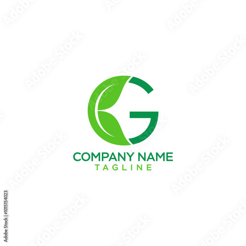 creative of letter leaf logo design