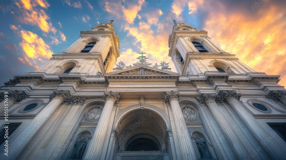 Φωτογραφία The stunning Baroque-style Saint-Sulpice Church, with its grand columns and iconic mismatched towers
