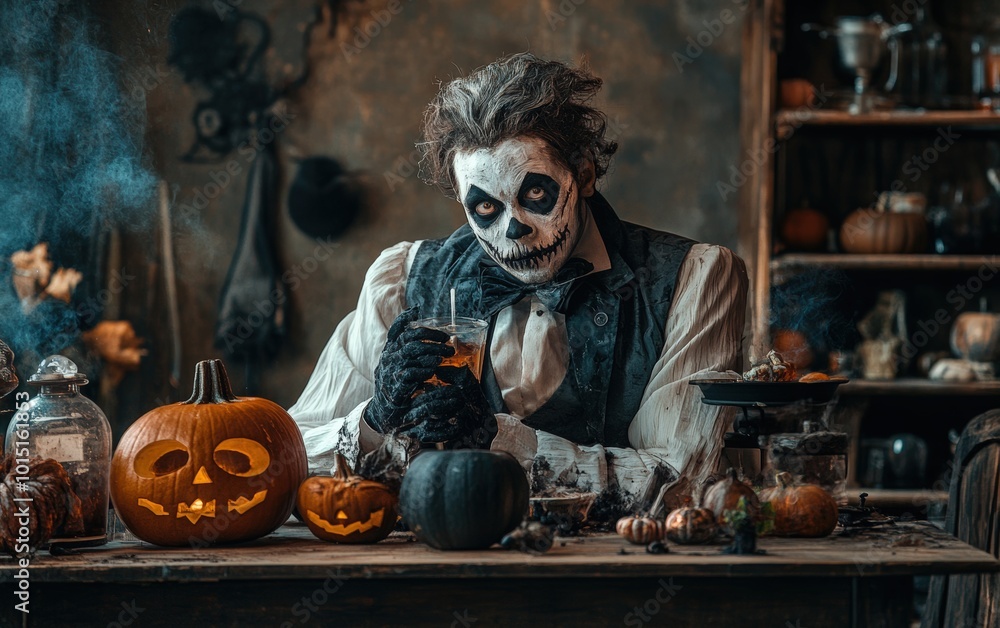 Fototapeta premium restoraunt halloween