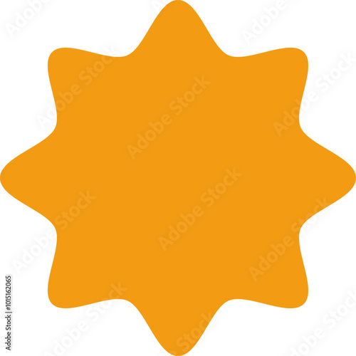 Starburst orange sticker set for halloween - collection of special offer sale oval and round shaped sunburst labels and badges. Promo stickers with star edges. Vector.