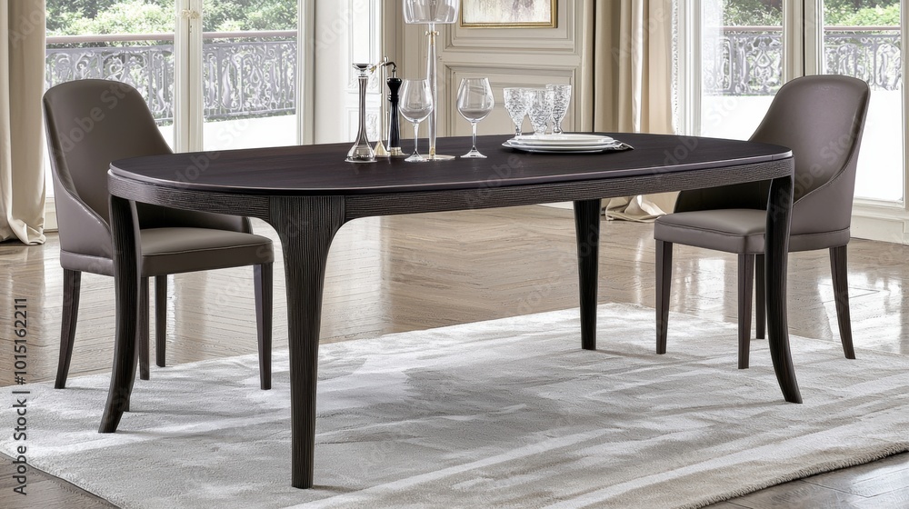 Elegant Dining Room Set with Modern Decor Elegant Dining Room Set with Modern Decor