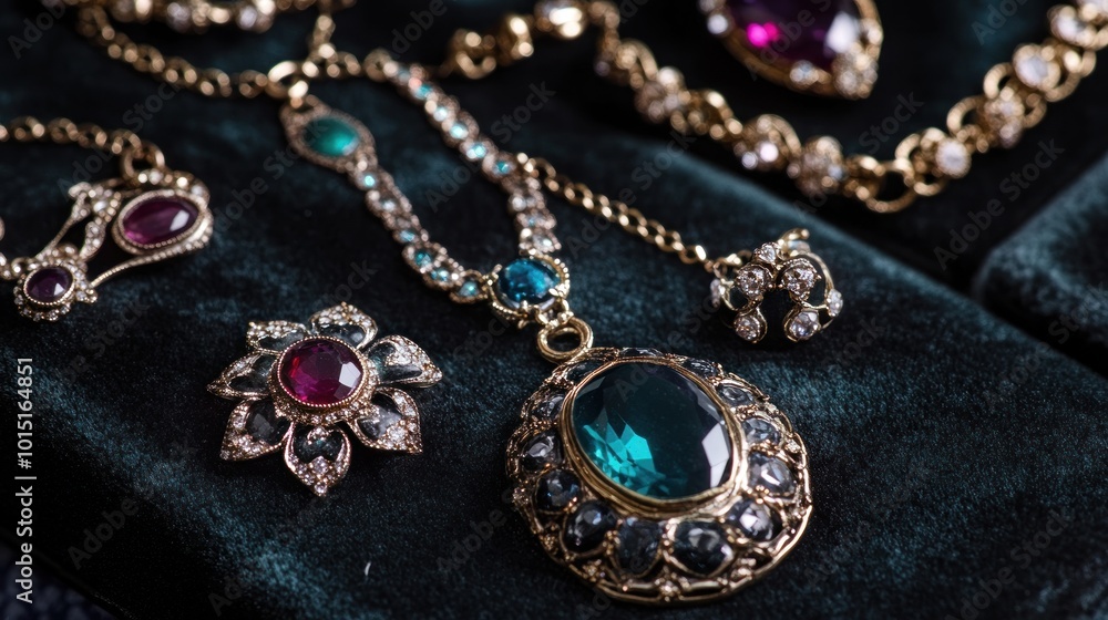 Closeup of Elegant Jewelry Closeup of Elegant Jewelry