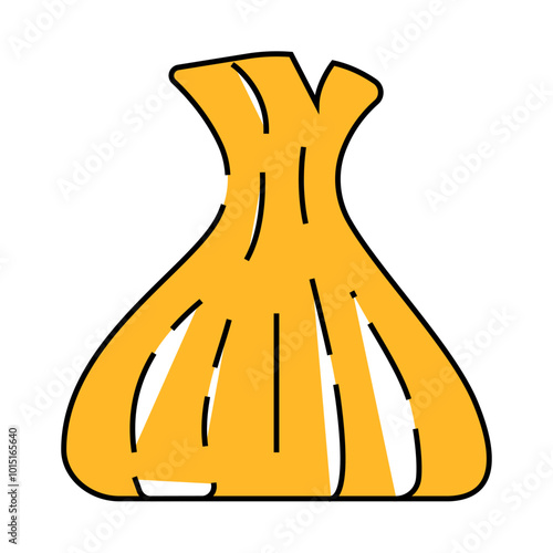 khinkali traditional food line icon vector. khinkali traditional food sign. isolated symbol illustration