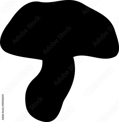Mushroom silhouette icon vector image. Big set of mushroom - Edible and non-edible mushrooms. Vector illustration