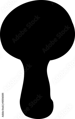Mushroom silhouette icon vector image. Big set of mushroom - Edible and non-edible mushrooms. Vector illustration