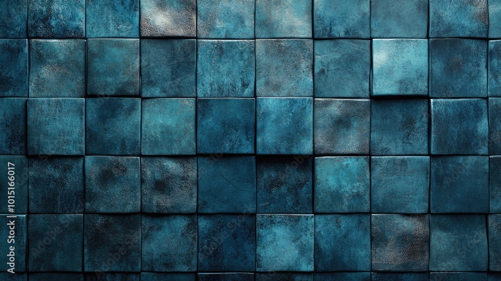 Modern Geometric Dark Blue Wallpaper with Glazed Rectangular Blocks in Premium Design Modern Geometric Dark Blue Wallpaper with Glazed Rectangular Blocks in Premium Design