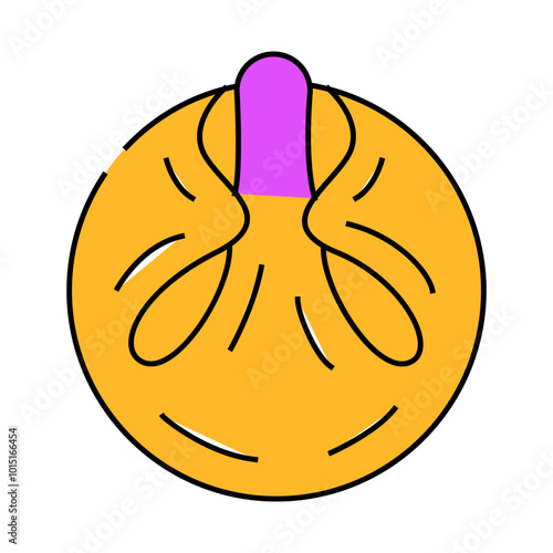 dumpling meal line icon vector. dumpling meal sign. isolated symbol illustration