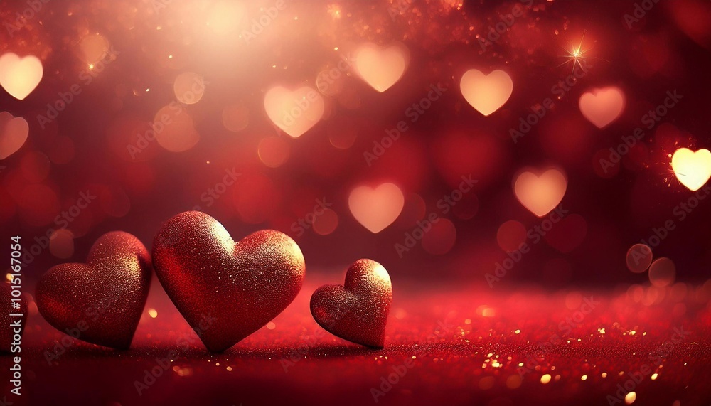 hearts on glass bokeh background with space for text, valentine's day concept, greeting card hearts on glass bokeh background with space for text, valentine's day concept, greeting card
