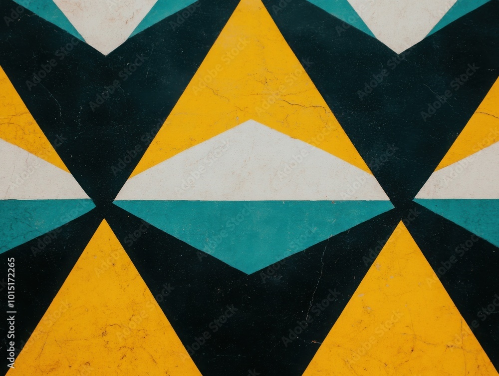 Fototapeta premium Geometric Patterns on Luxury Marble Floor