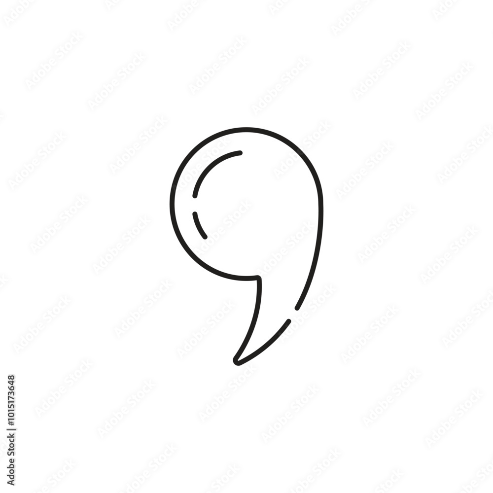 comma symbol icon illustration comma symbol icon illustration